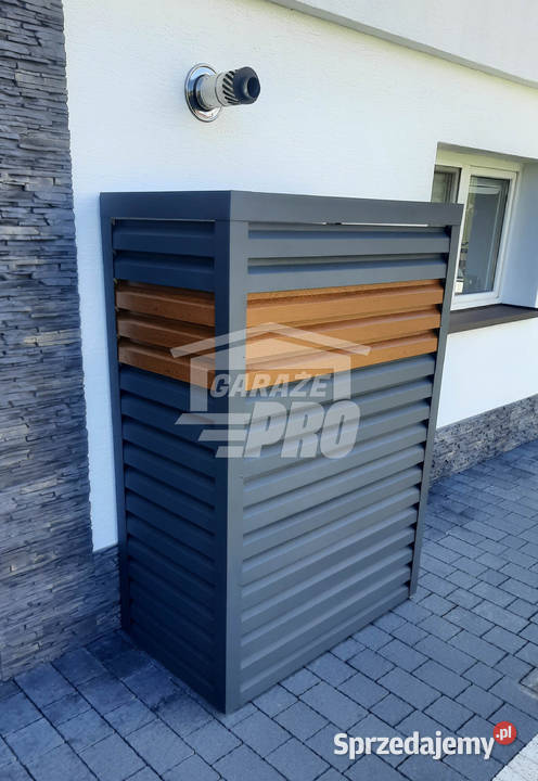 Osłona pompy ciepła 80x50x200 antracyt jasny Pabianice