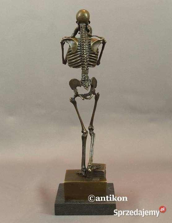 Figurka z brązu kościotrup Gdańsk