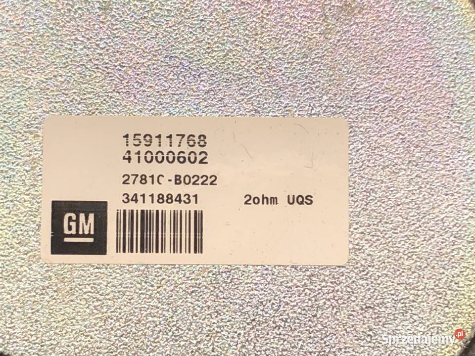 GŁOŚNIKI KOMPLET OPEL ASTRA J 13348198 Hatchback