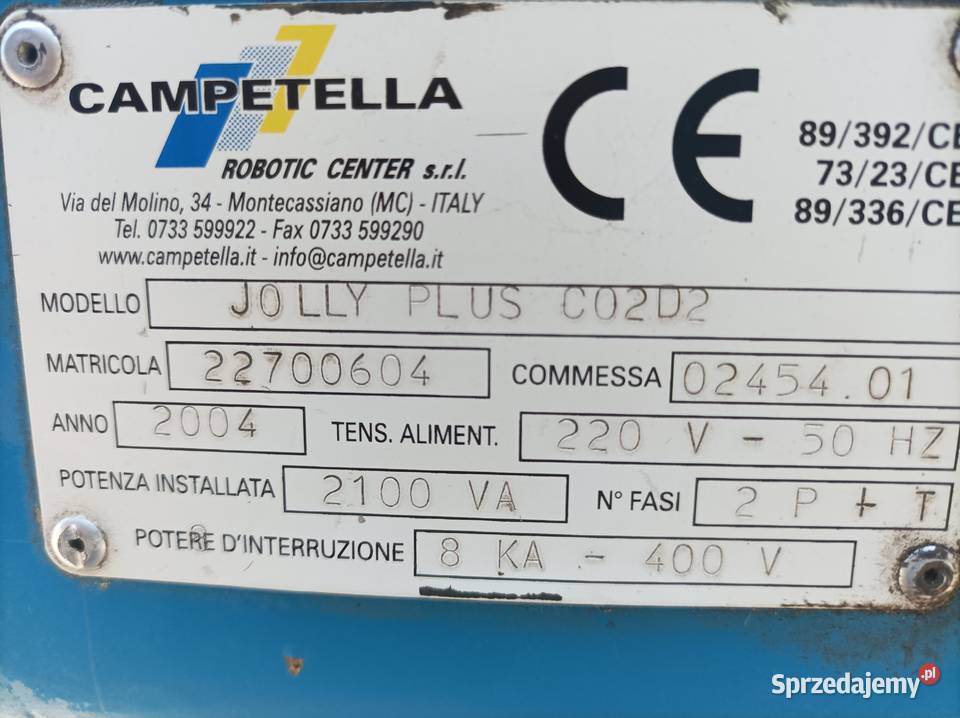 Robot CAMPETELLA Jolly Plus Chorzów