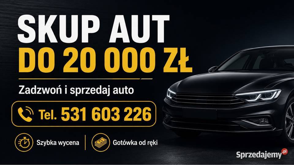 AUTO SKUP DO 25 000 PLN od ręki, SKUP AUT cate, powypadkowe Busko-Zdrój