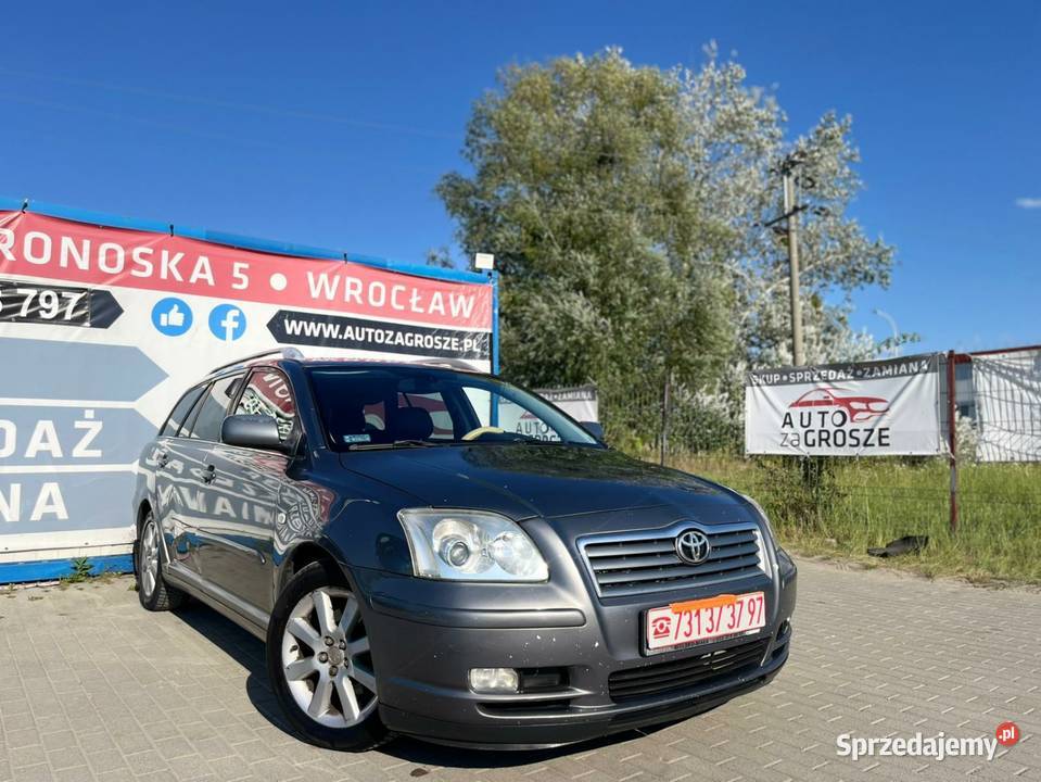 Toyota Avensis 20 D4D2004Dł opłaty HAK Alufelgi dolnośląskie Wrocław