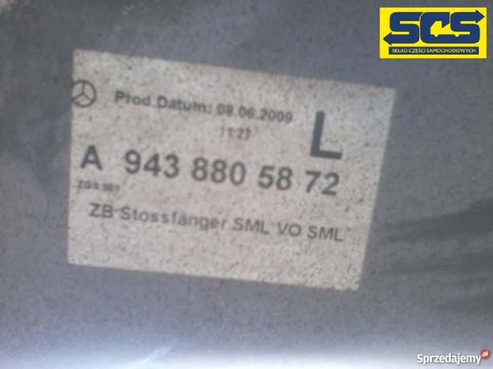 MERCEDES ACTROS MP3 ZDERZAK NAROŻNIK OKULAR LEWY lubuskie Bieleń