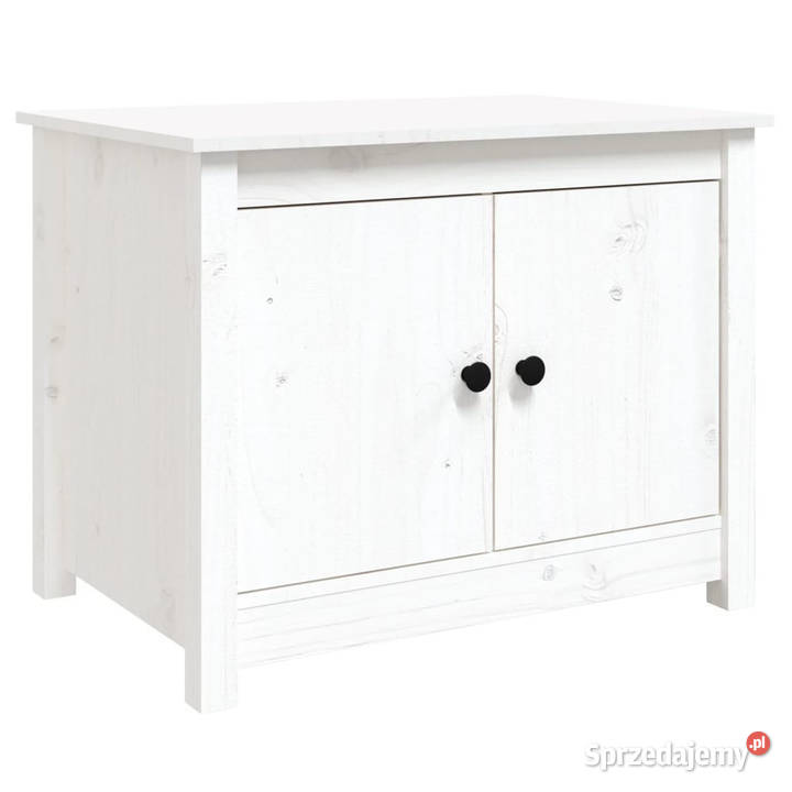 Stolik kawowy biały 71x49x55 lite drewno sosnowe Warszawa sprzedam