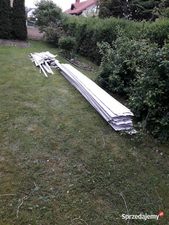 Siding amerykański biały z demontażu ok 170 m2 Mała Wieś