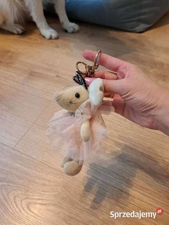 Uroczy breloczek myszka baletnica z koroną Trąbki Wielkie