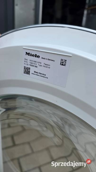 Pralka Miele WWV 980 WPS Passion ciepła zimna Wrocław