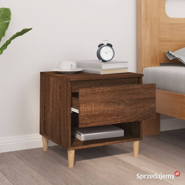 Szafka nocna brązowy dąb 50x46x50 materiał Warszawa