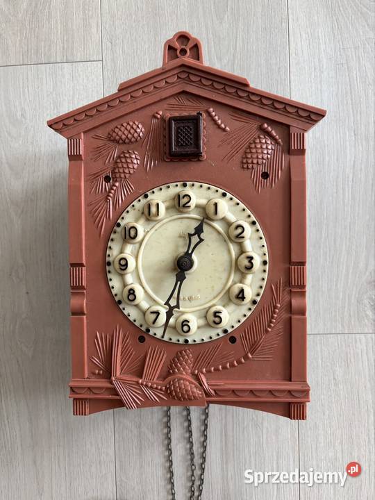 Zegar na ścianę Majak kukułka tworzywo sztuczne Wrocław