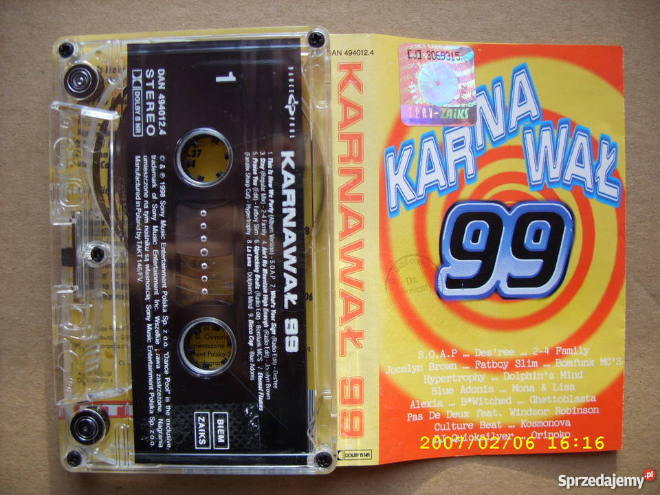 Skladanka kaseta KARNAWAL 99 SKLADANKA Wołów