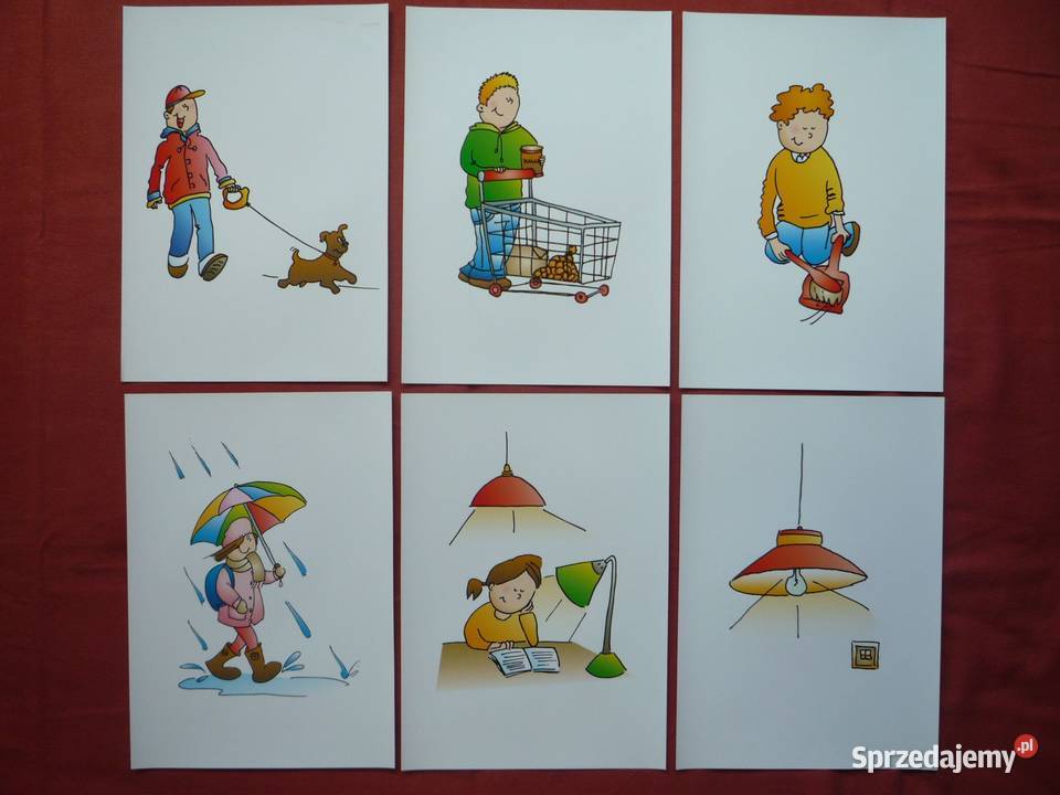 Nowe 22 Obrazki Ilustracje dydaktyczne Zawody Szczecin sprzedam