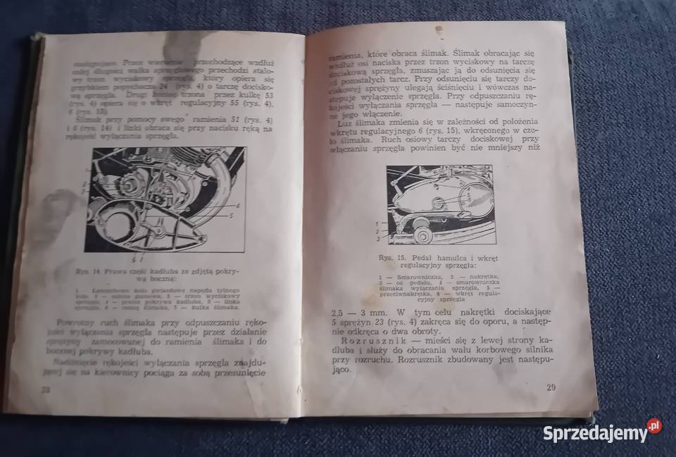 Książka Motocykl Iż 49 Wydawnictwo MON 1955 r Antykwariat Koźminek
