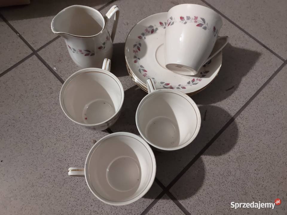 Porcelana Tułowice zestaw do kawy herbaty ecru Babienica sprzedam