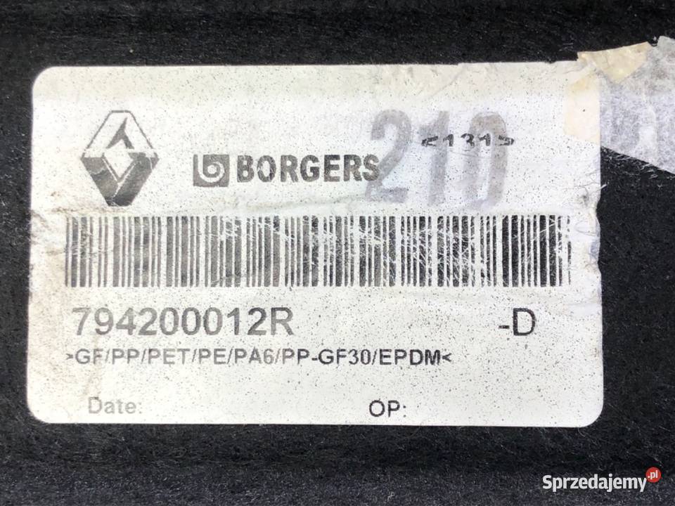 PÓŁKA TYŁ RENAULT SCENIC III 794200012R Van