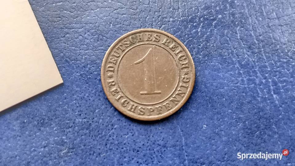 Stare monety 1 pfennig 1933 A Niemcy