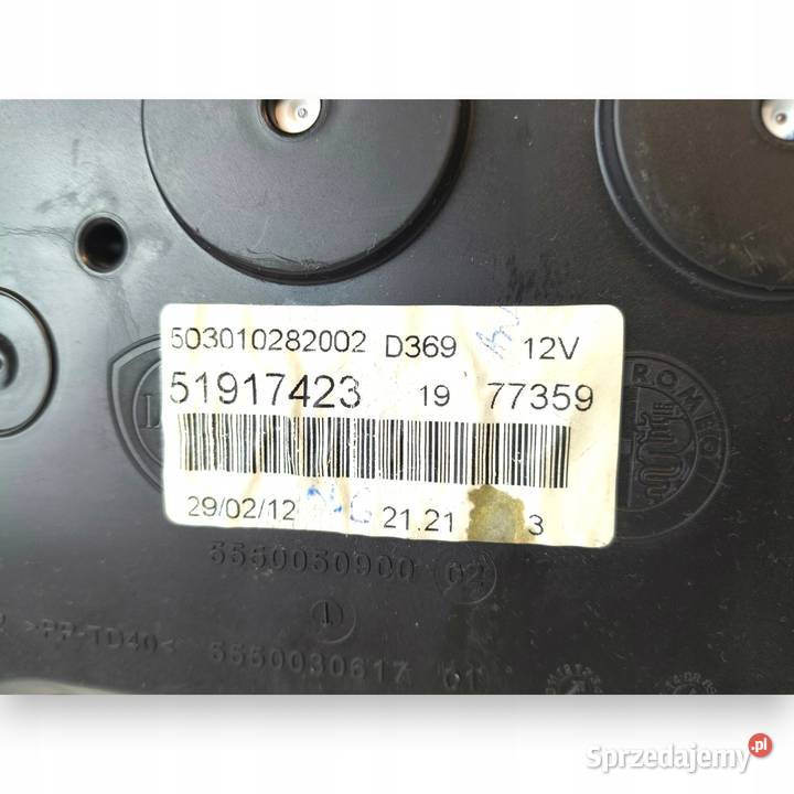 LICZNIK ZEGARY 51917423 Fiat Grande Punto Evo 12 Chełm sprzedam