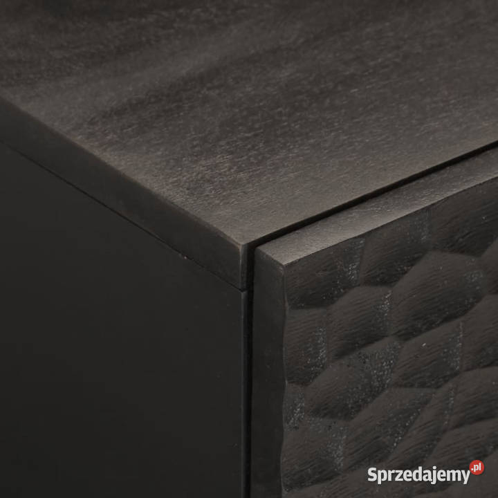 Stolik kawowy czarny 80x50x40 lite drewno mango Warszawa