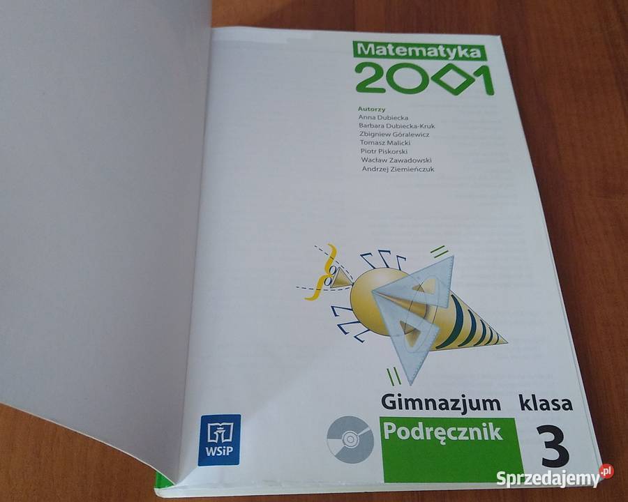 Matematyka 2001 Klasa 3 Gimnazjum Podręcznik CD Gdańsk