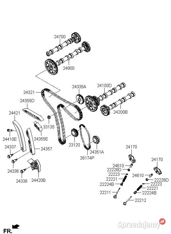 Rozrząd ix55 Veracruz Nowy 30 CRDI Szczecin