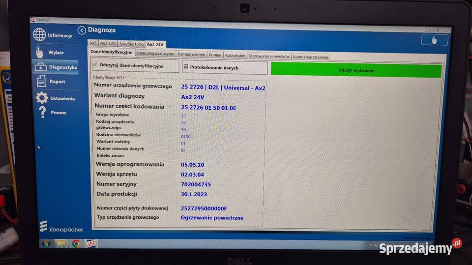 Nowy Sterownik Eberspacher Airtronic S2 D2L 24V Polska