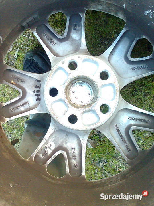 Felgi aluminiowe 16 Toyota Yaris Carolla Verso Samochodowe Jarosław