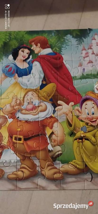 królewna śnieżka i siedmiu krasnoludków puzzle sprzedam