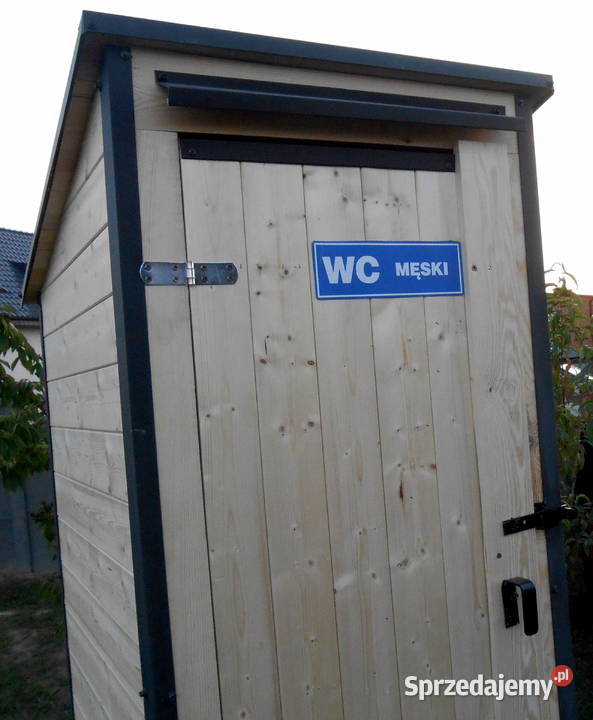 Toaleta drewniana WC na budowe Budowa Grabów nad Prosną