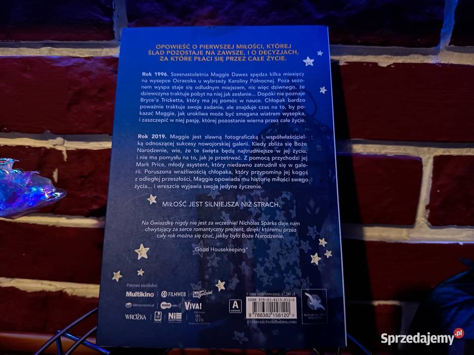 Romantyczna Opowieść Świąteczna Nicholas Sparks kujawsko-pomorskie sprzedam