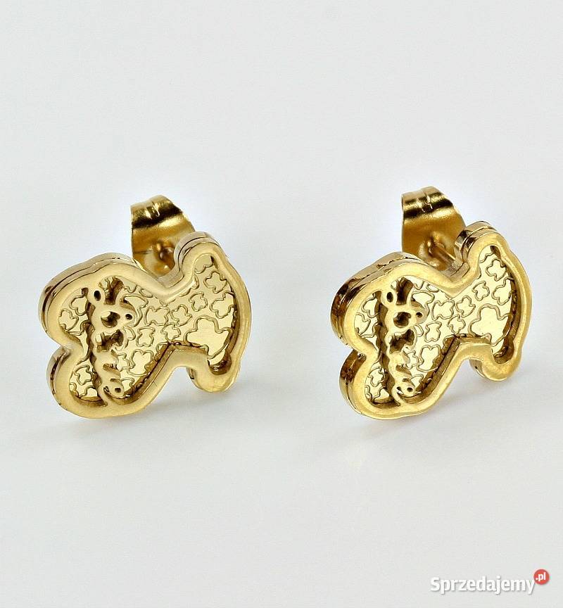 Kolczyki Tous Love Nowość pozłacane dolnośląskie Wrocław