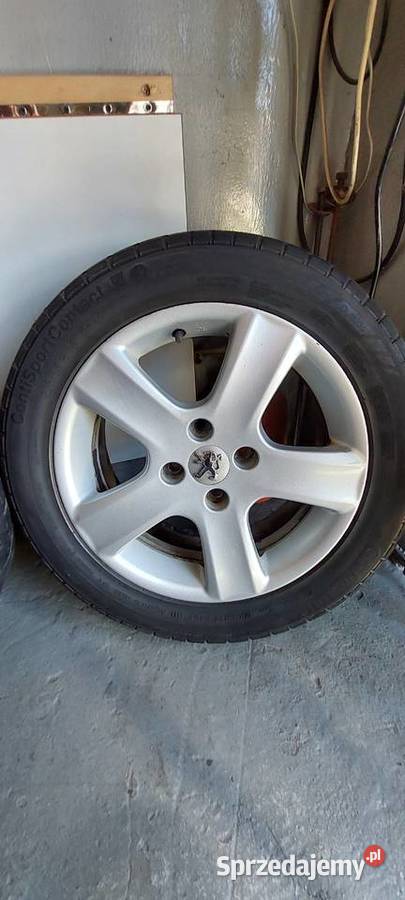 Alufelgi z oponami Peugeot 16 20555R16 Konin sprzedam