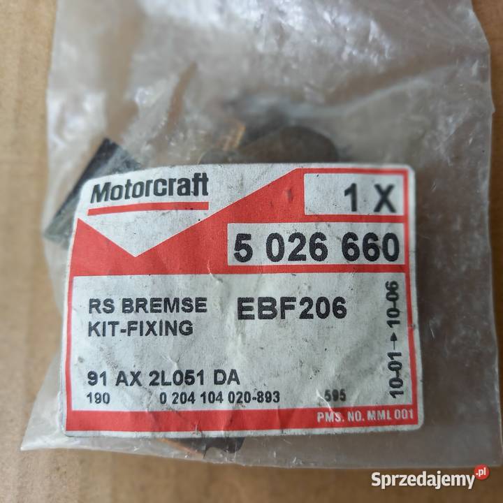 502666091AX2l051DA Komplet sprzężyn Escort Tarcze hamulcowe Kraków