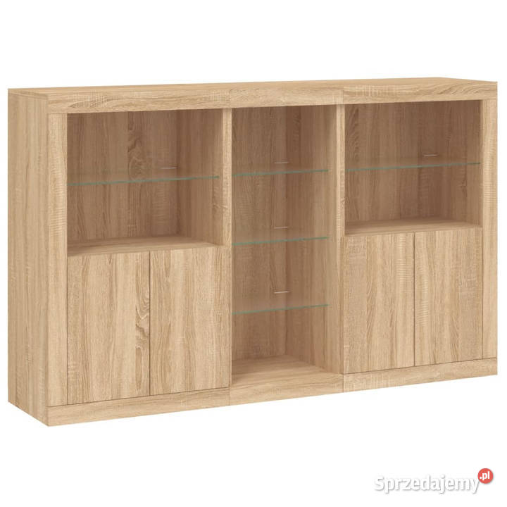 Szafka z oświetleniem LED dąb sonoma 162x37x100 Warszawa
