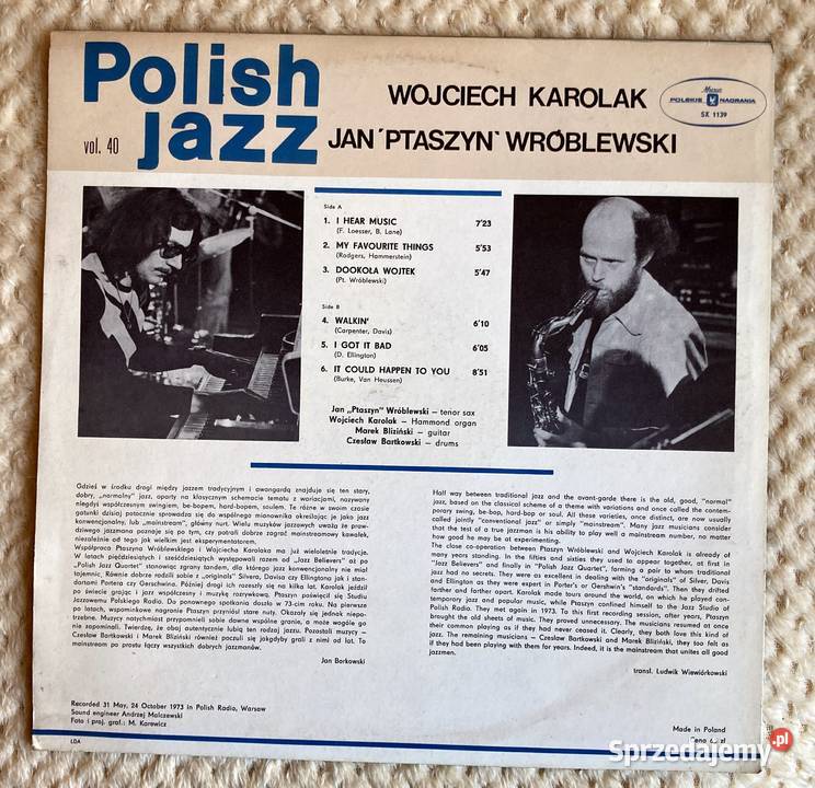 Mainstream Jan Ptaszyn Wróblewski Wojciech sprzedam