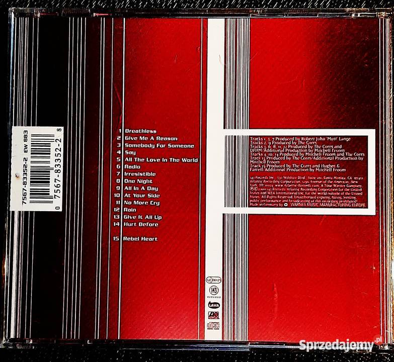 Wspaniały Album Cd THE CORRS Album In Blue CD Katowice