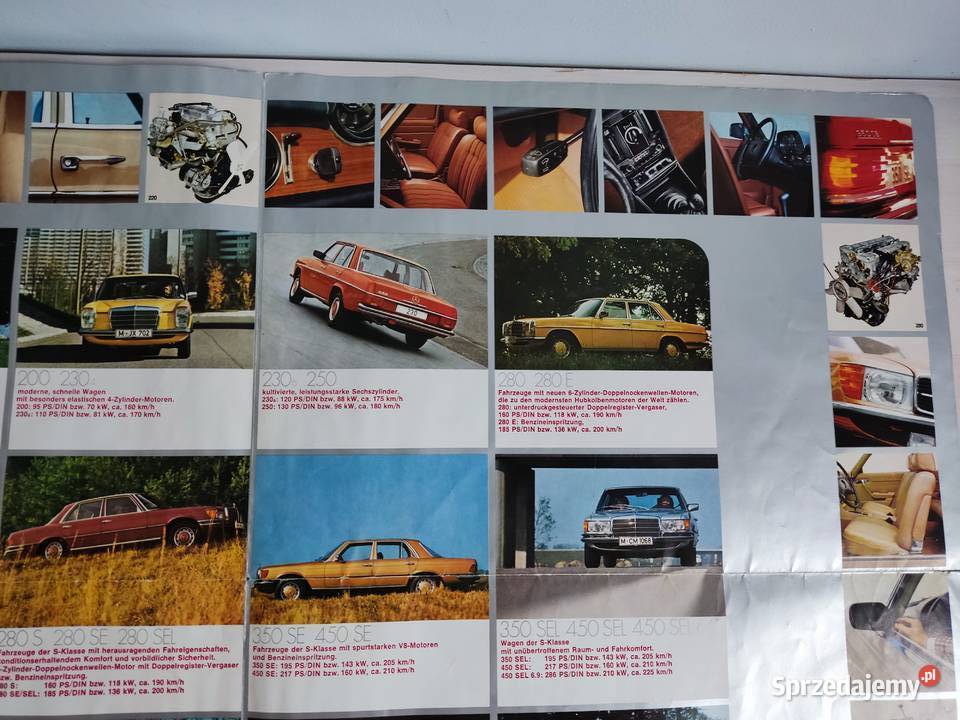 Prospekt rozkładany broszura Mercedes Benz seria Głuchołazy sprzedam