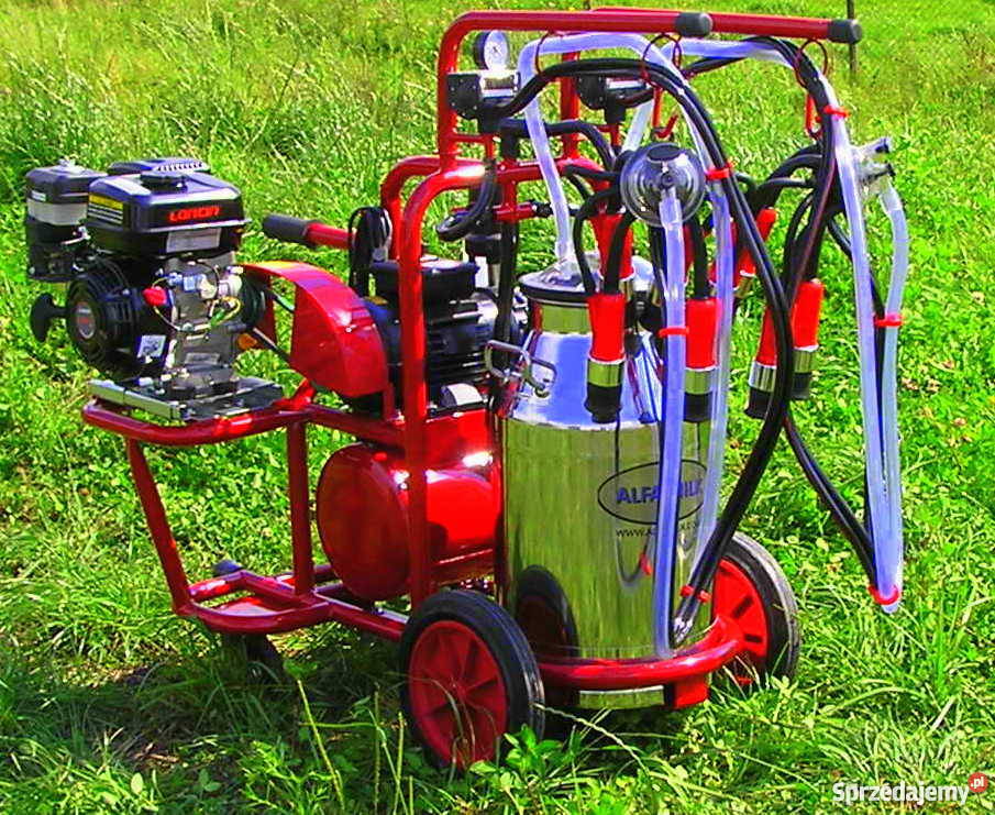 Nowa dojarka przewoźna bańkowa spalinowa bydła 1 nieuszkodzony Janówka