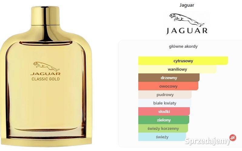 NOWE Perfumy Jaguar Classic GOLD woda toaletowa Wrocław