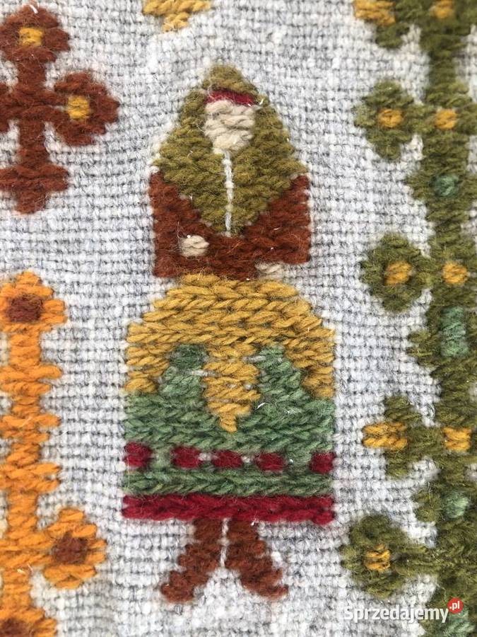 Wełniany kilim Ona i On Cepelia lata 70 XX w Kraków