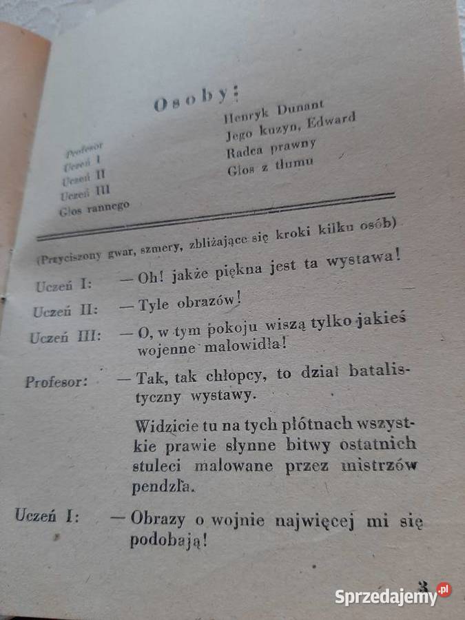 Zwycięzca z pod Solferino słuchowisko 1946 r Stronie Śląskie sprzedam