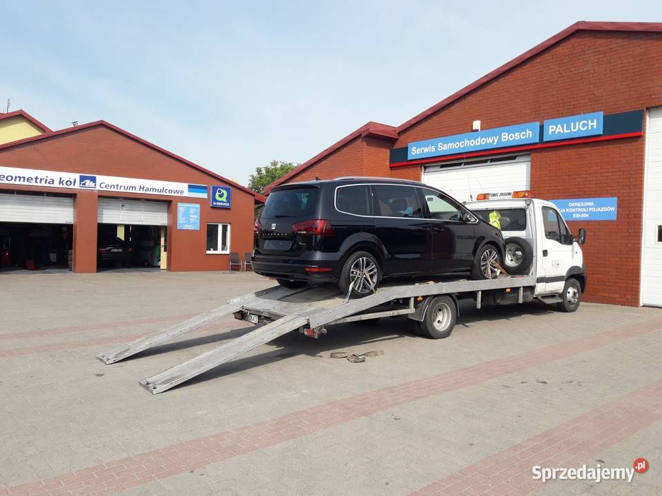 Holowanie samochodów dostawczych autolaweta