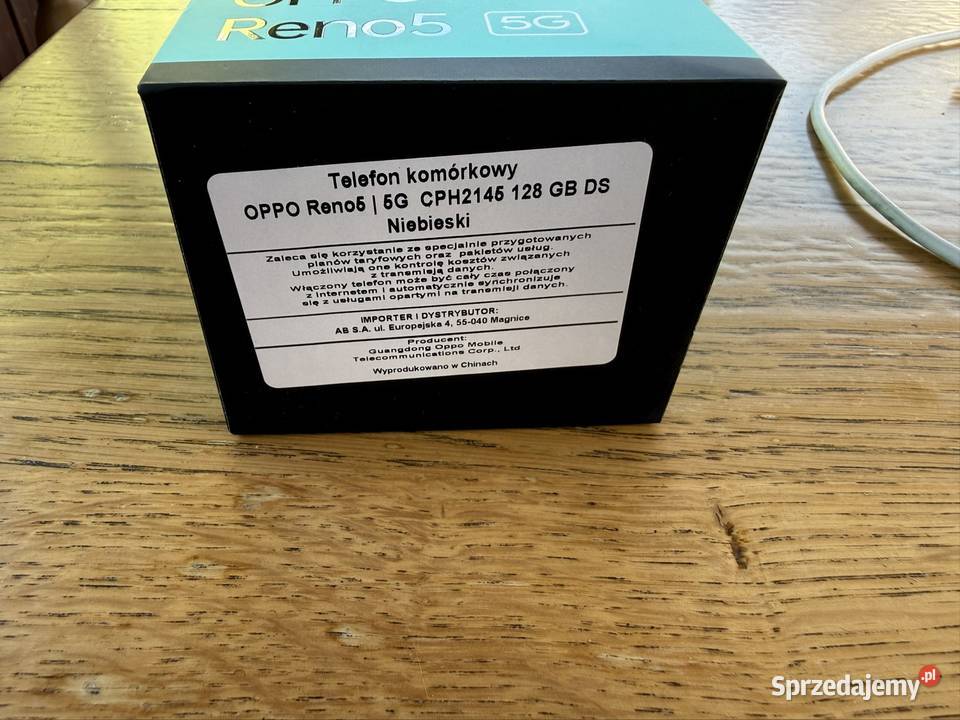 Oppo Reno 5 5G 128 GB niebieski Pozostałe Gliwice sprzedam