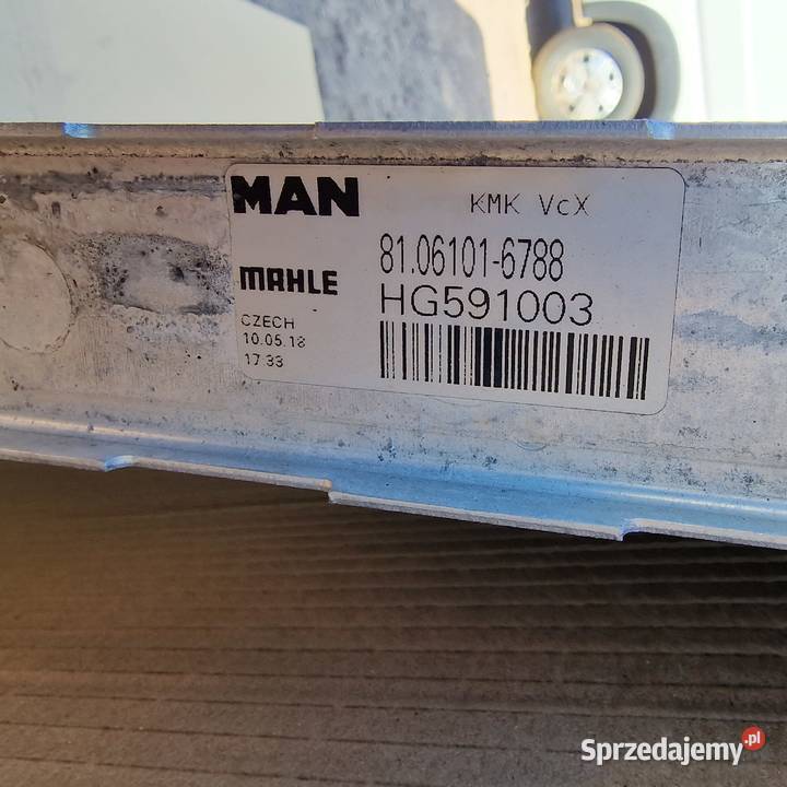 MAN TGX TGS E6 EURO 6 CHŁODNICA CIECZY WODY ciężarowe Bieleń