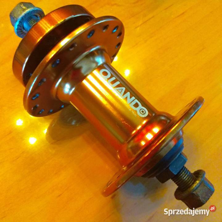 Piasta rowerowa przód pod tarcze QUANDO złota Części i akcesoria Świebodzice sprzedam