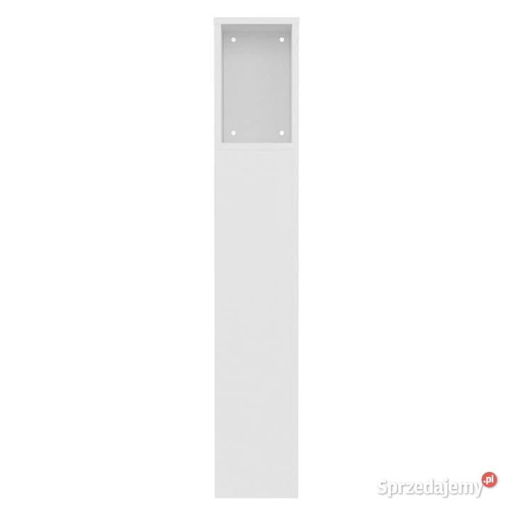 Wezgłowie łóżka z półkami białe 100x185x1045 Warszawa