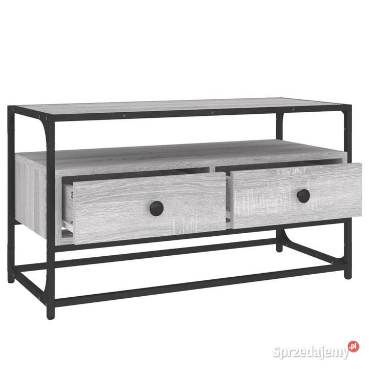 Szafka pod telewizor szary dąb sonoma 80x35x45
