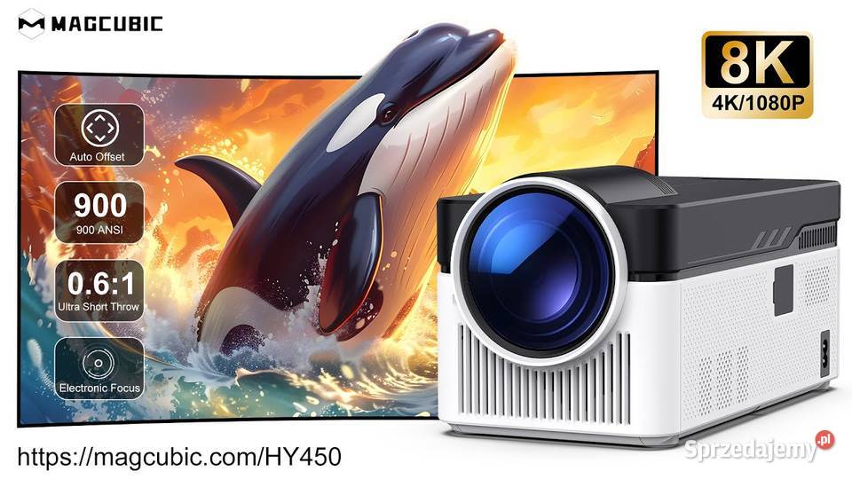 PROJEKTOR Rzutnik Android WIFI 4K FUUL HD LED Częstochowa