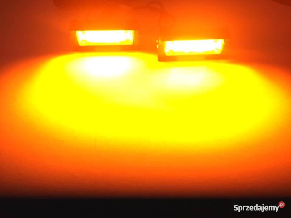 Lampy ostrzegawcze 2 x 8W COB sterownik 6 trybów Uniwersalne Warszawa