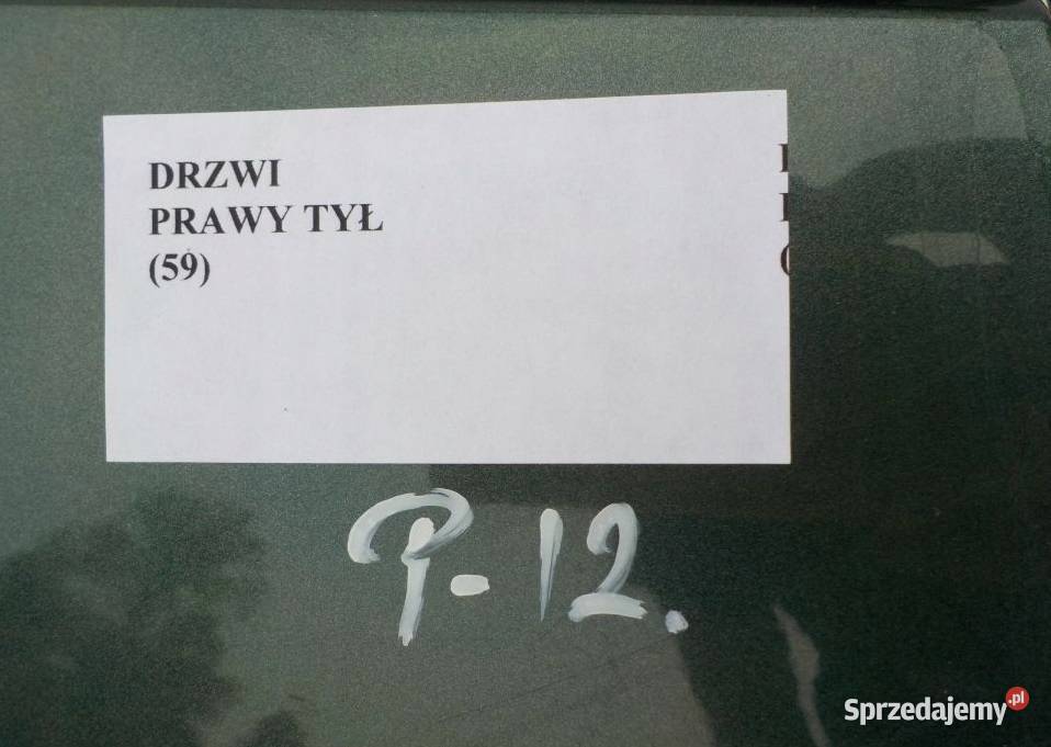 DRZWI PRAWY TYŁ NISSAN PRIMERA P12 HB osobowe