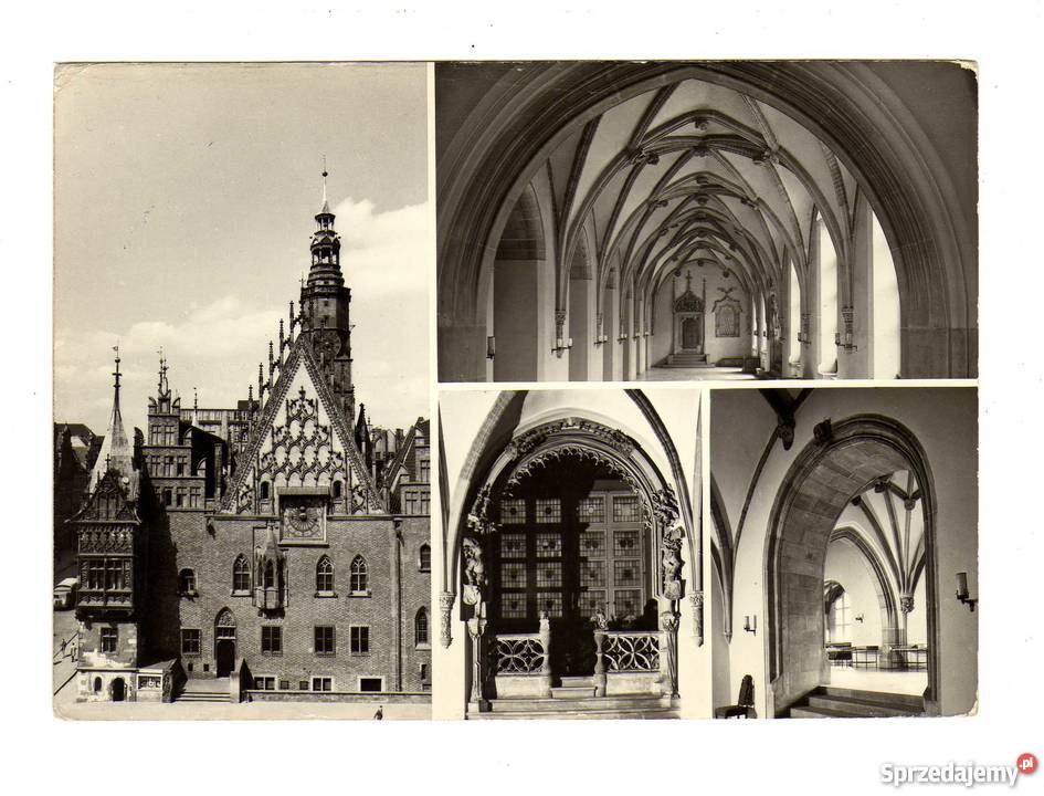 WROCŁAW RATUSZ ELEWACJA WSCHODNIA POCZTÓWKA Krynki