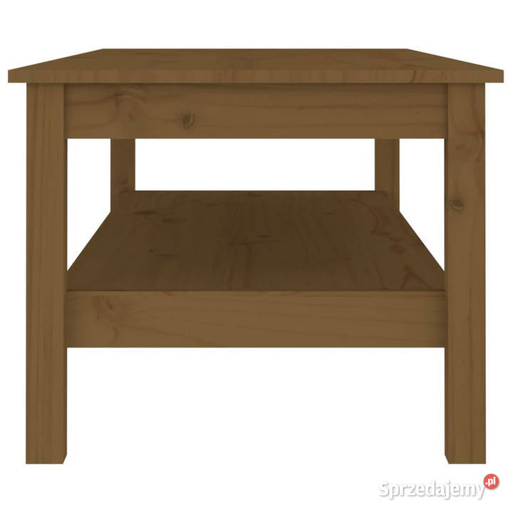 Stolik kawowy miodowy brąz 110x50x40 lite drewno mazowieckie Warszawa